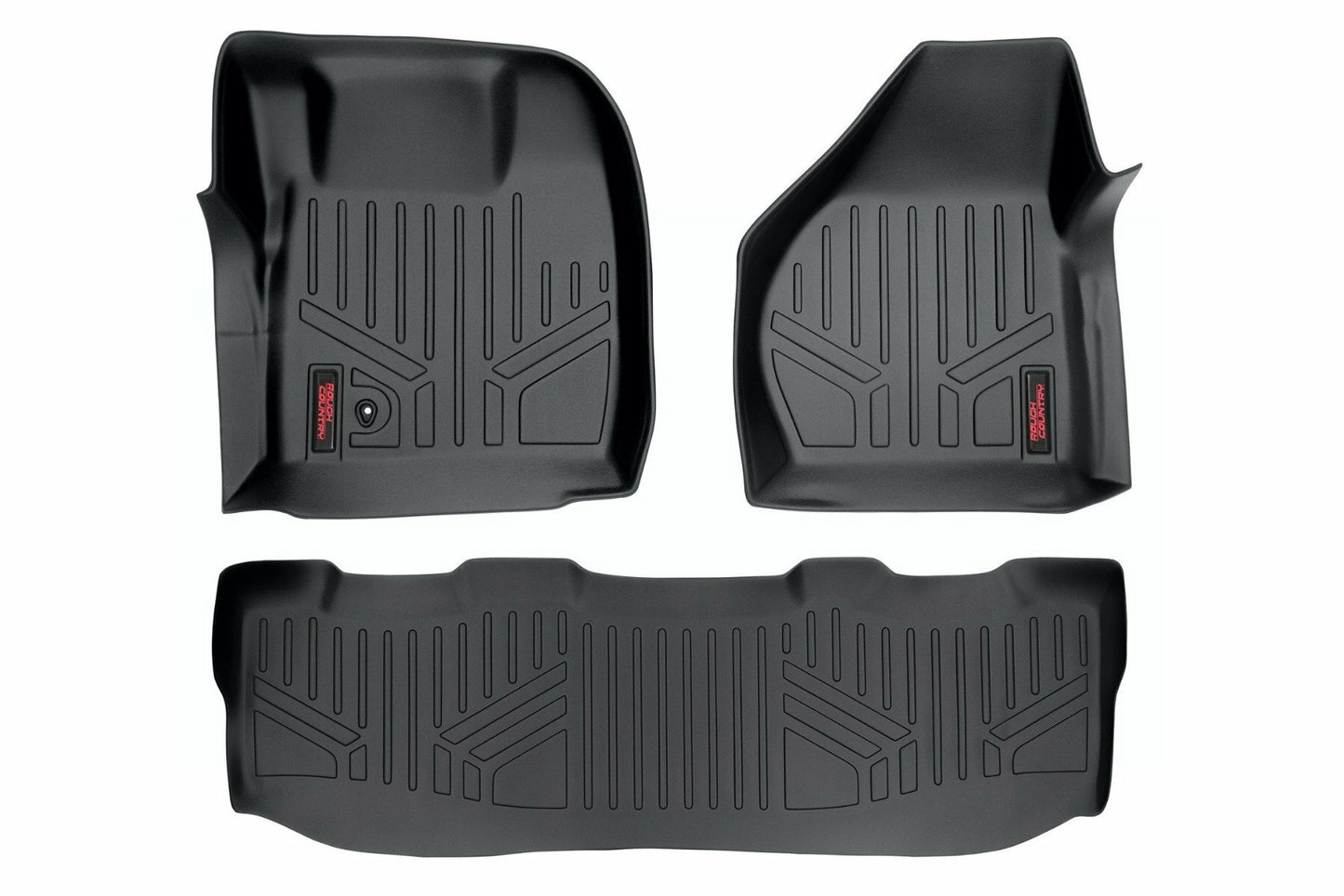 Fits Ford F-250/F-350 SD 2&4WD (08-10) Floor Mats; FR & RR; Crew Cab; M-52102