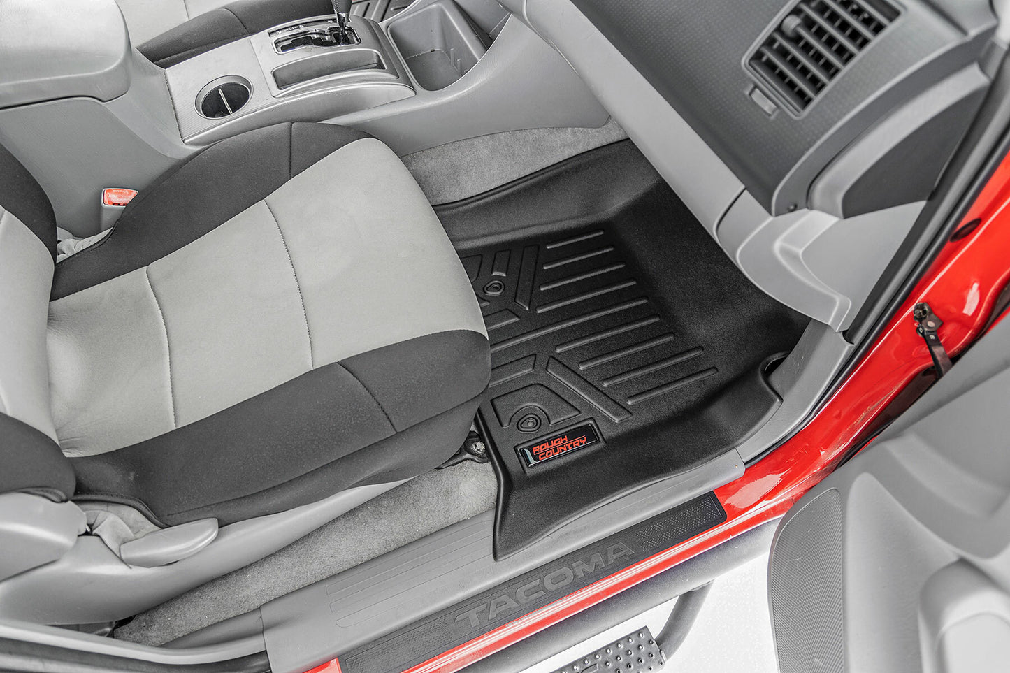 Fits Toyota Tacoma 2WD/4WD (2005-2011) Floor Mats; Front and Rear; M-75113