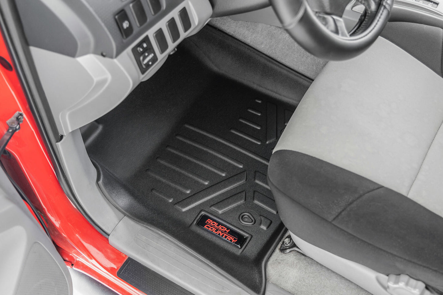 Fits Toyota Tacoma 2WD/4WD (2005-2011) Floor Mats; Front and Rear; M-75113