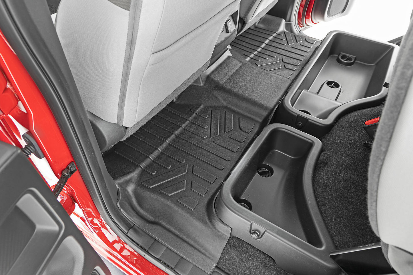Fits Nissan Frontier 2WD/4WD (2022-2024) Floor Mats; FR & RR; Crew Cab; M-80515