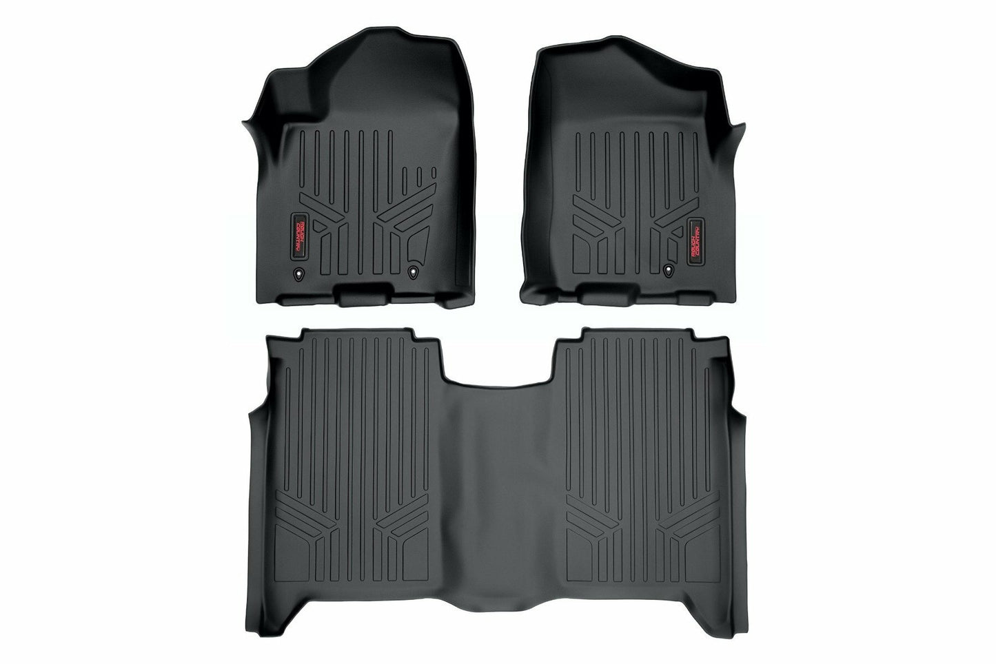 Fits Nissan Titan 2WD/4WD (2004-2015) Floor Mats; FR & RR; Crew Cab; M-81602