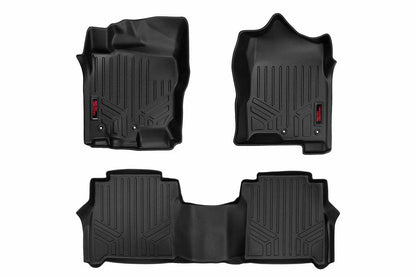 Fits Nissan Titan (17-24)/Titan XD (16-24) Floor Mats; FR & RR; Crew Cab M-81712