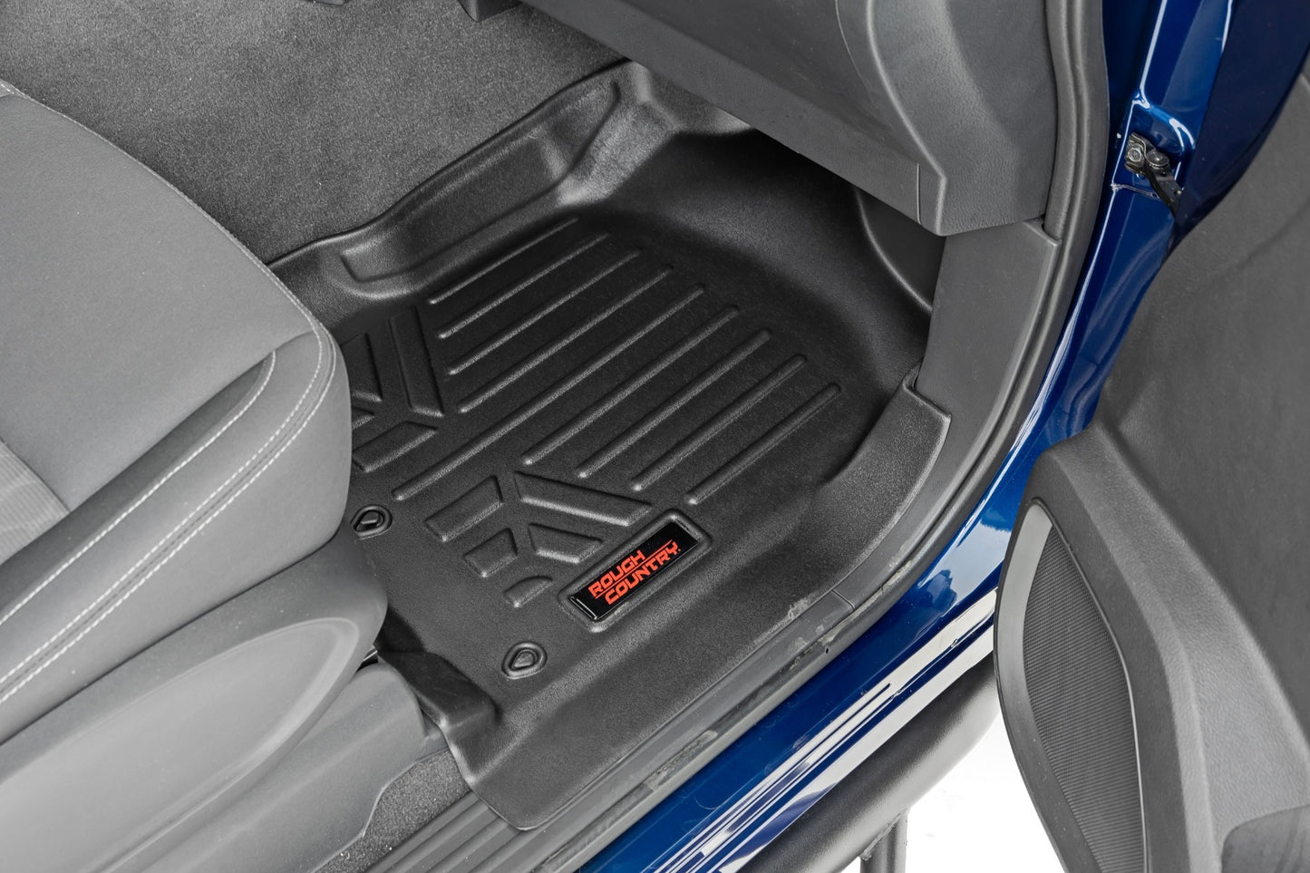 Fits Nissan Titan (17-24)/Titan XD (16-24) Floor Mats; FR & RR; Crew Cab M-81715