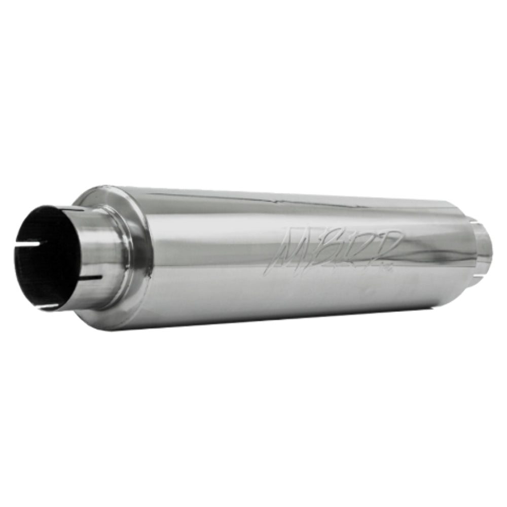 4" inlet/outlet; Quiet tone muffler; 24" body; 6" dia.; 30" overall; T304-M1004