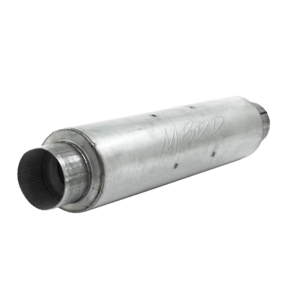 4" inlet/outlet; Quiet tone muffler; 24" body; 6" dia.; 30" overall; AL-M1004A
