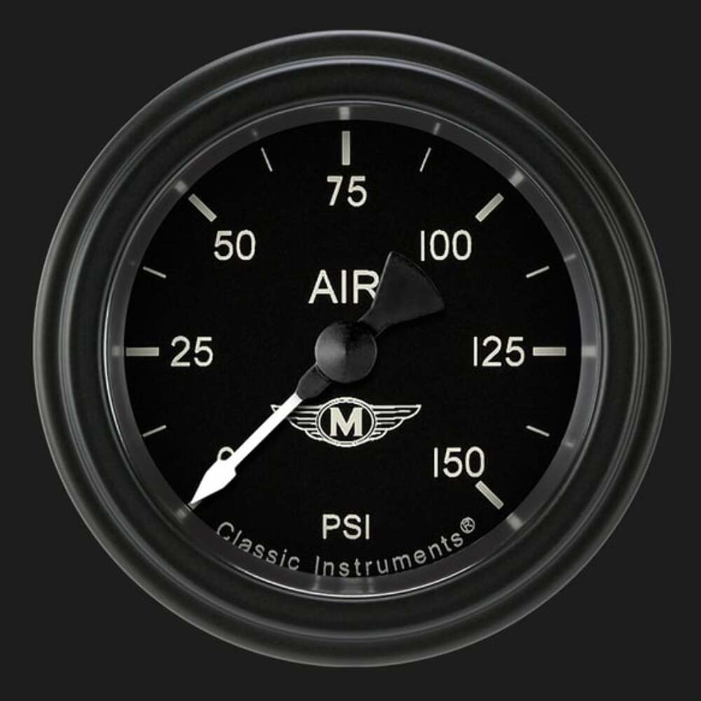 Moal Bomber 2 1/8" Air Pressure Gauge MA118BLF