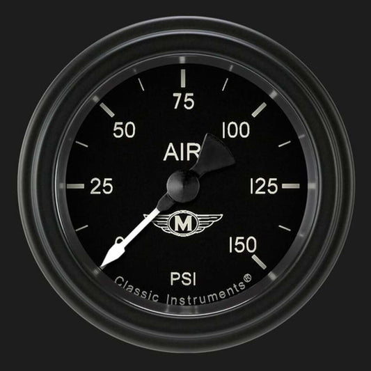 Moal Bomber 2 1/8" Air Pressure Gauge MA118BLF