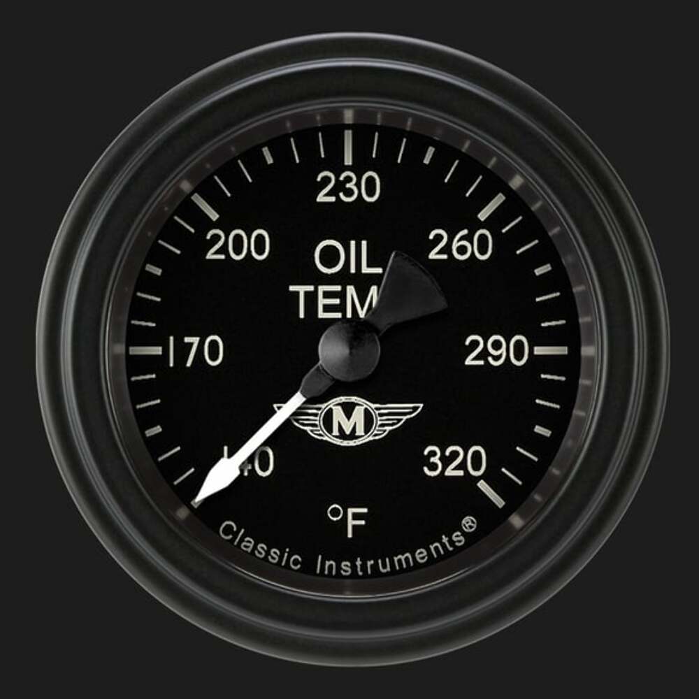 Moal Bomber 2 1/8" Oil Temperature Gauge MA128BLF