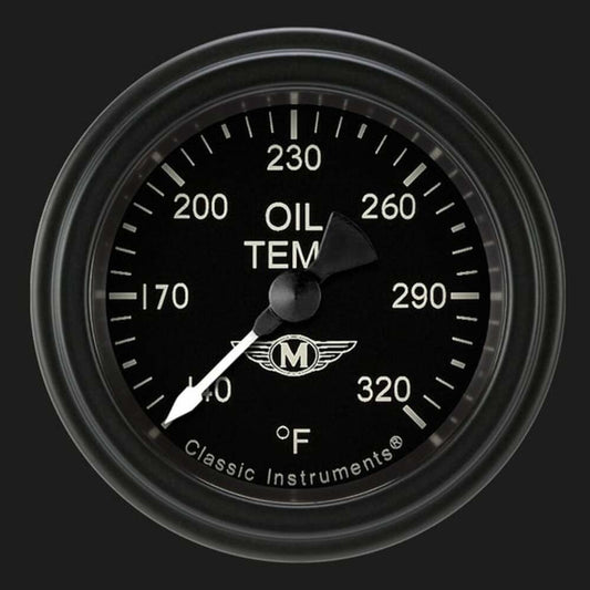 Moal Bomber 2 1/8" Oil Temperature Gauge MA128BLF