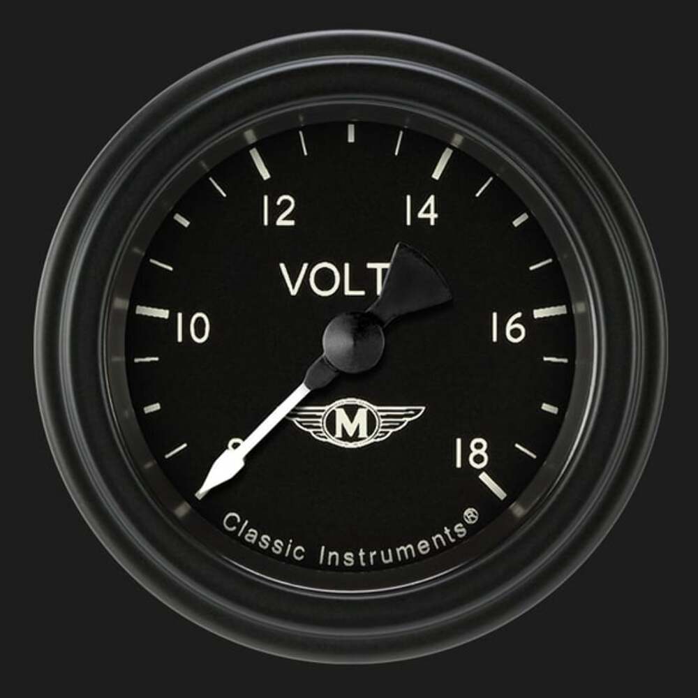 Moal Bomber 2 1/8" Voltage Gauge MA130BLF