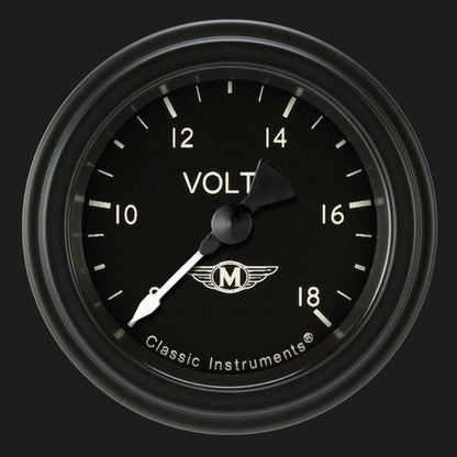 Moal Bomber 2 1/8" Voltage Gauge MA130BLF