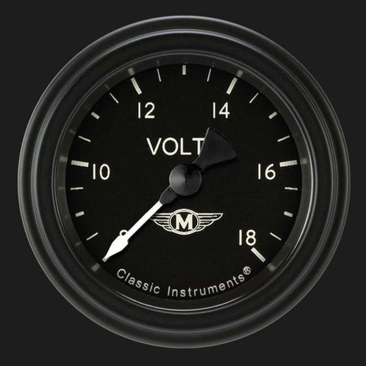 Moal Bomber 2 1/8" Voltage Gauge MA130BLF
