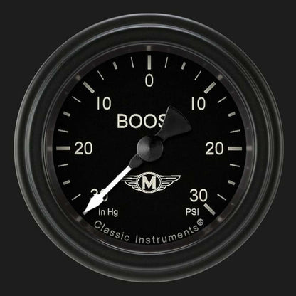 Moal Bomber 2 1/8" Boost/Vac Gauge MA141BLF