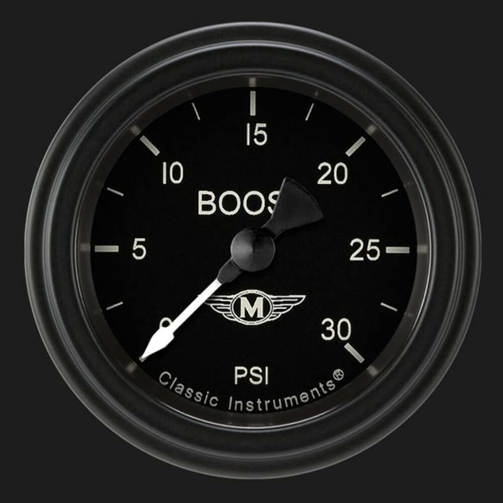 Moal Bomber 2 1/8" Boost Gauge, 30 psi MA142BLF