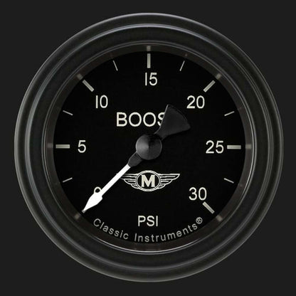 Moal Bomber 2 1/8" Boost Gauge, 30 psi MA142BLF