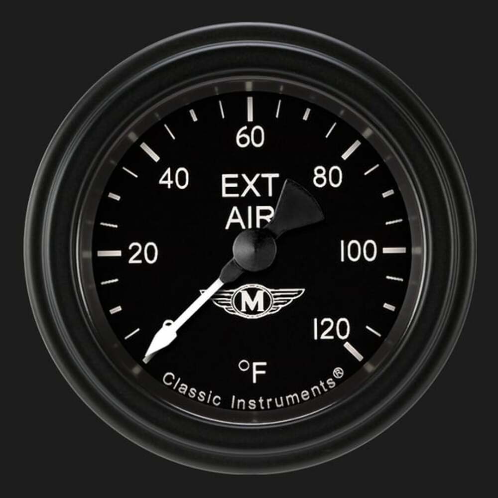 Moal Bomber 2 1/8" Outside Air Temp. Gauge MA199BLF