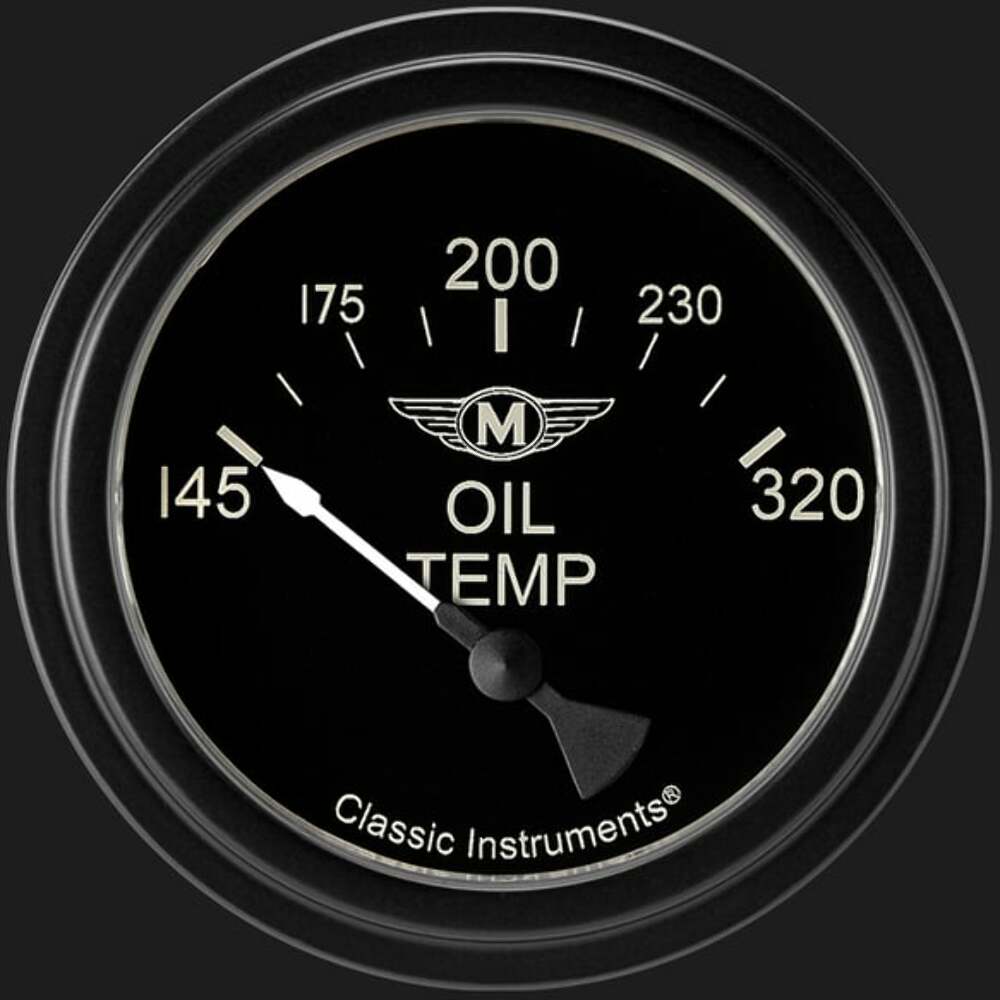 Moal Bomber 2 5/8" Oil Temperature Gauge MA228BLF