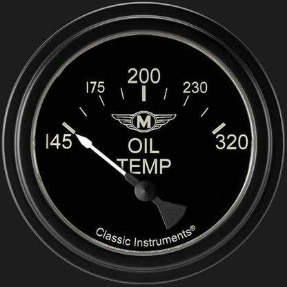 Moal Bomber 2 5/8" Oil Temperature Gauge MA228BLF