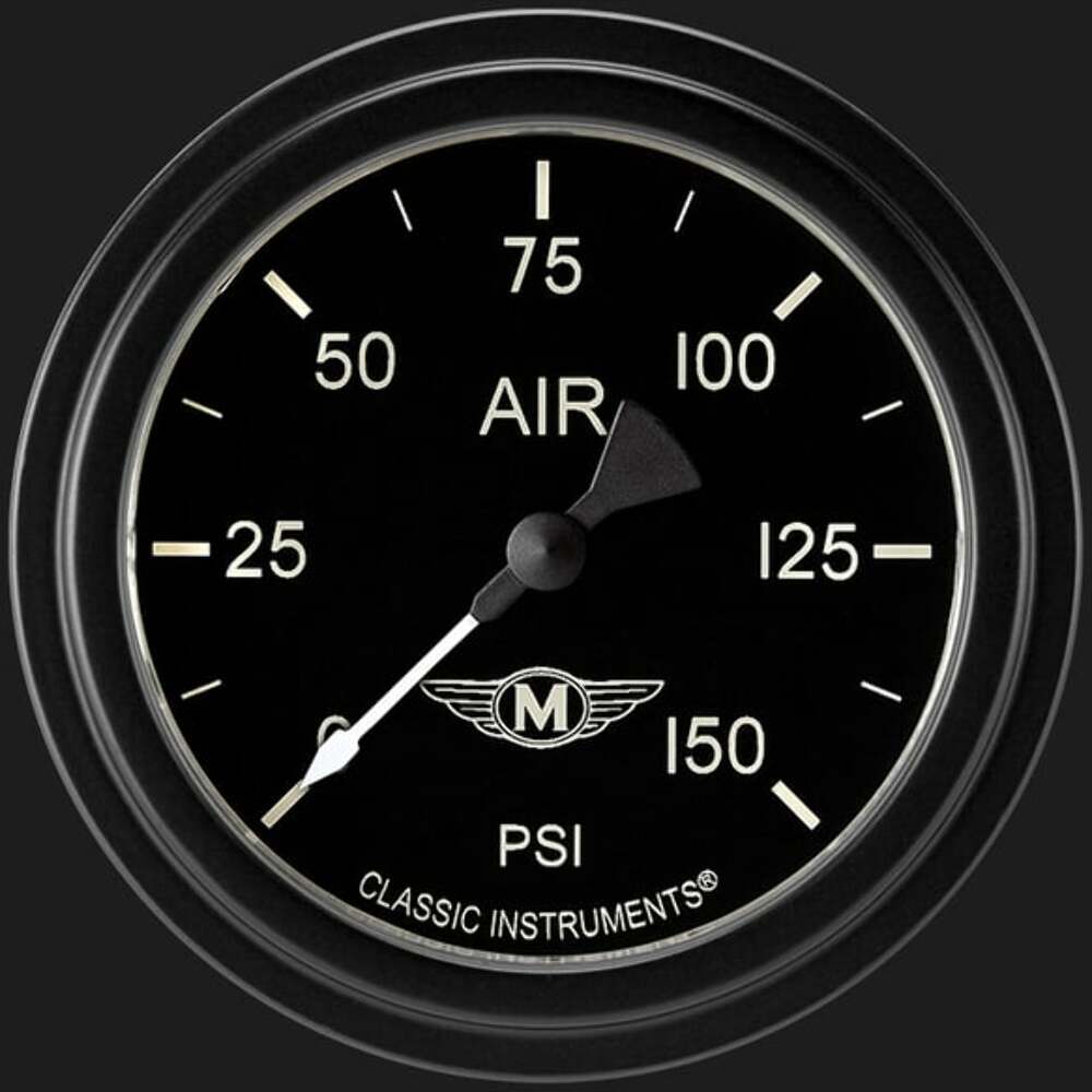 Moal Bomber 2 5/8" Air Pressure Gauge MA318BLF