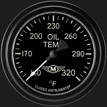 Moal Bomber 2 5/8" Oil Temperature Gauge MA328BLF