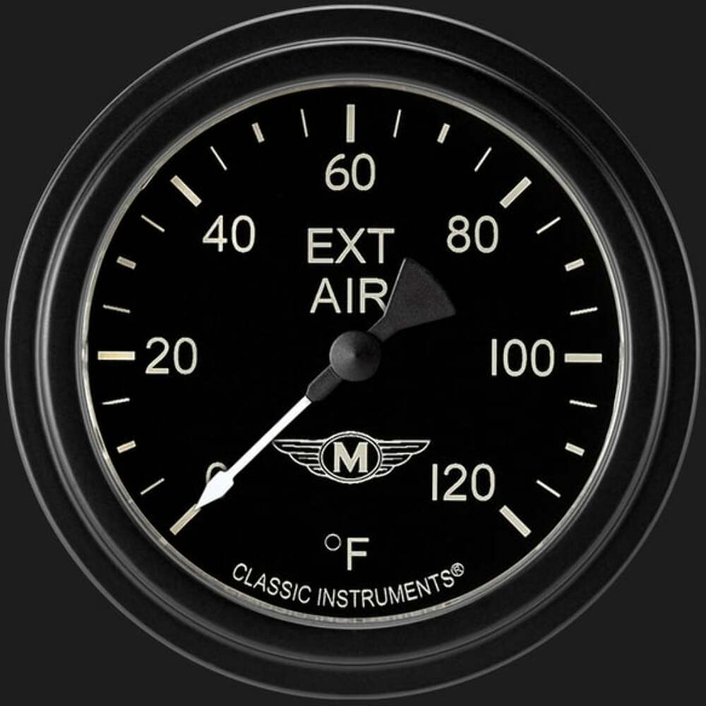 Moal Bomber 2 5/8" Outside Air Temp Gauge MA399BLF