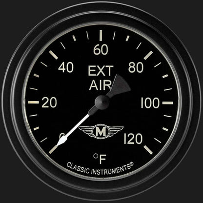 Moal Bomber 2 5/8" Outside Air Temp Gauge MA399BLF