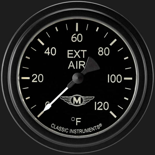 Moal Bomber 2 5/8" Outside Air Temp Gauge MA399BLF
