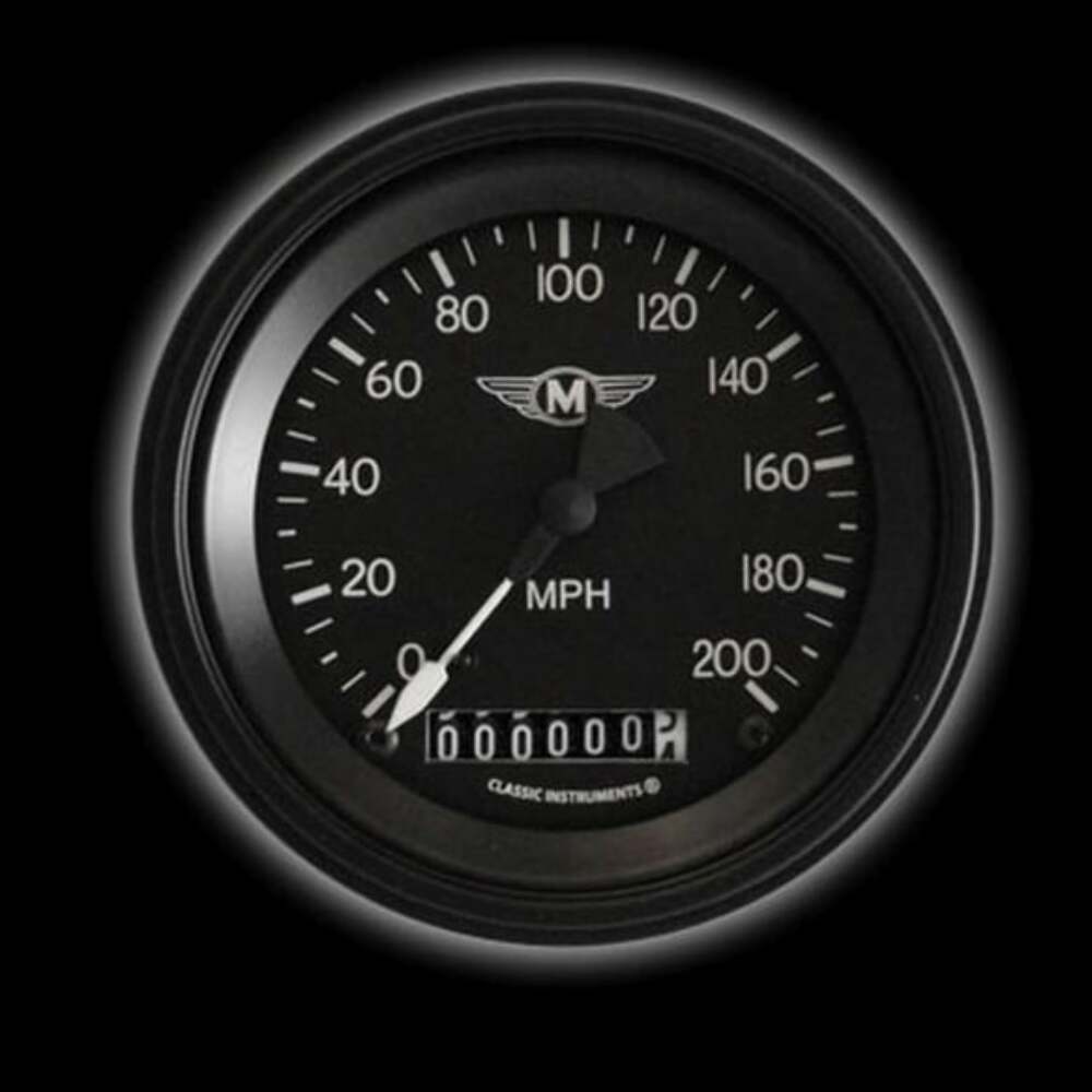 Moal Bomber 3 3/8" Speedometer MA57BLF