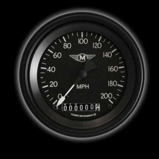 Moal Bomber 3 3/8" Speedometer MA57BLF
