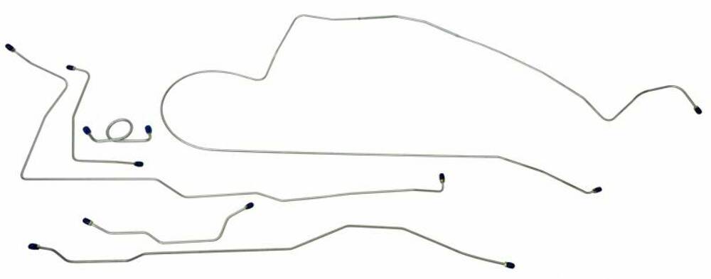 Fits 1966 Ford Mustang Complete Brake Line Set MBLK02