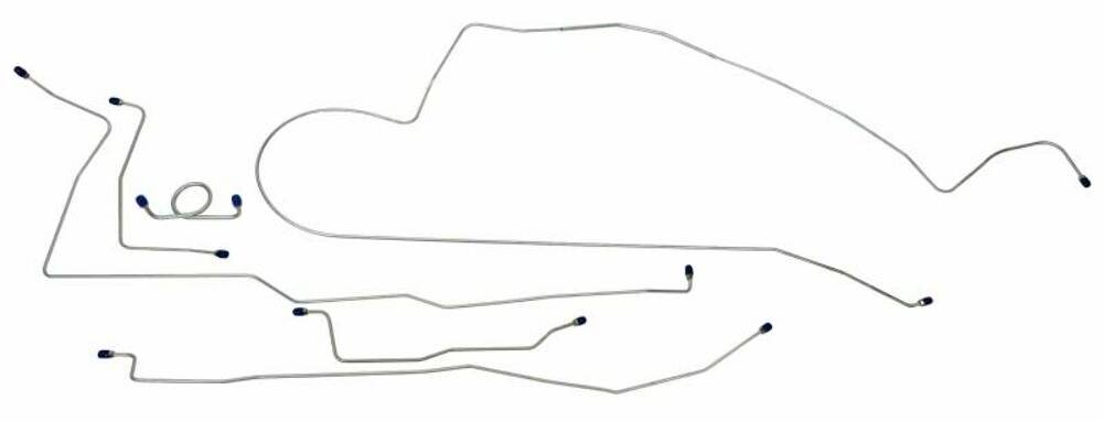 Fits 1966 Ford Mustang Complete Brake Line Set MBLK07