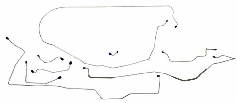 Fits 1967 Ford Mustang Complete Brake Line Set MBLK18