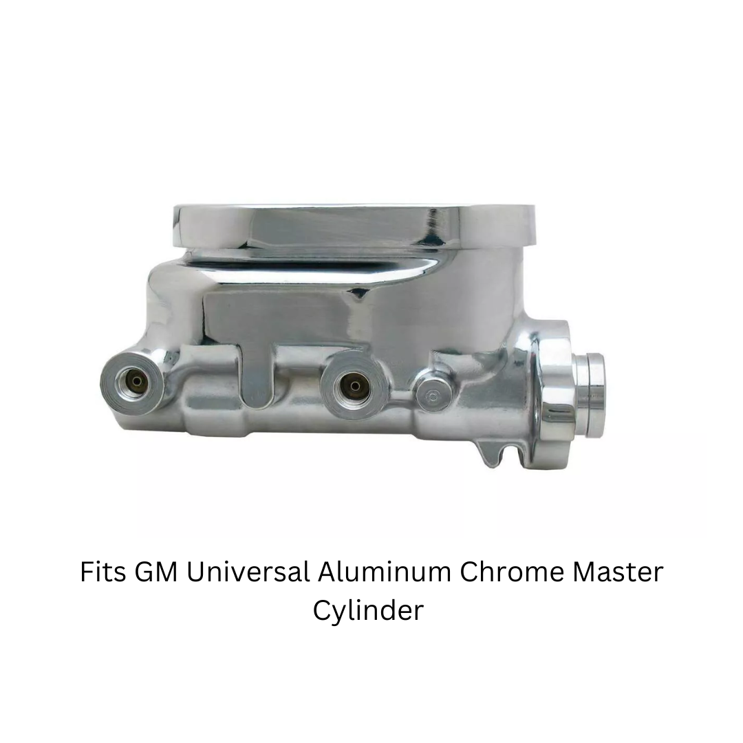 Fits GM Universal Aluminum Chrome Master Cylinder MC1321ACHFT - Master Cylinders and Parts Car Part People