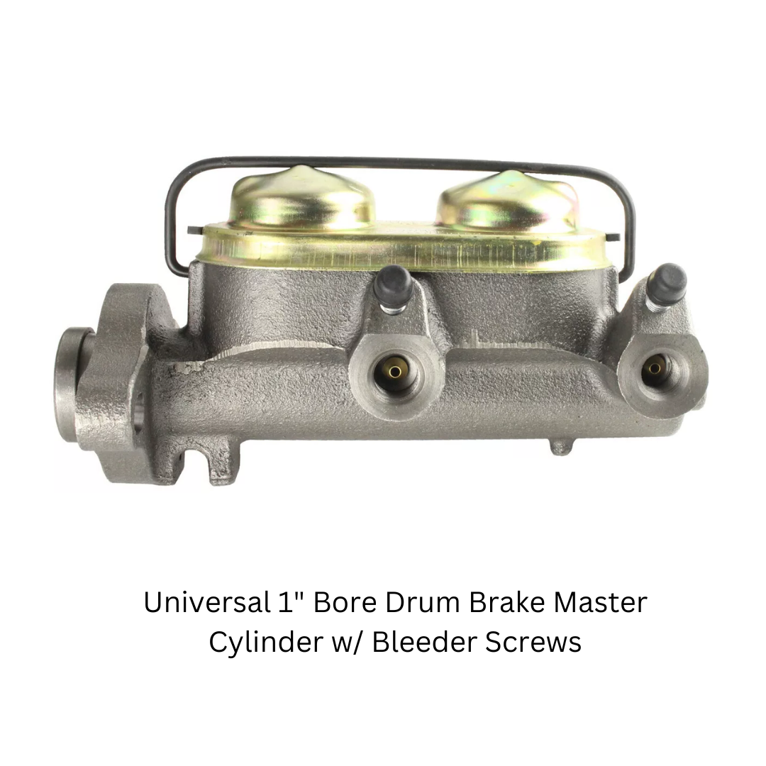 Universal 1" Bore Drum Brake Master Cylinder w/ Bleeder Screws MC1505 - Master Cylinders and Parts Car Part People