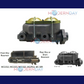Fits GM Universal Style Cast Iron Master Cylinder MC1921H - Master Cylinders and Parts Car Part People