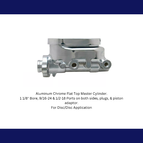 Aluminum Chrome Flat Top Master 1-1/8" Bore MC2912ACHFT