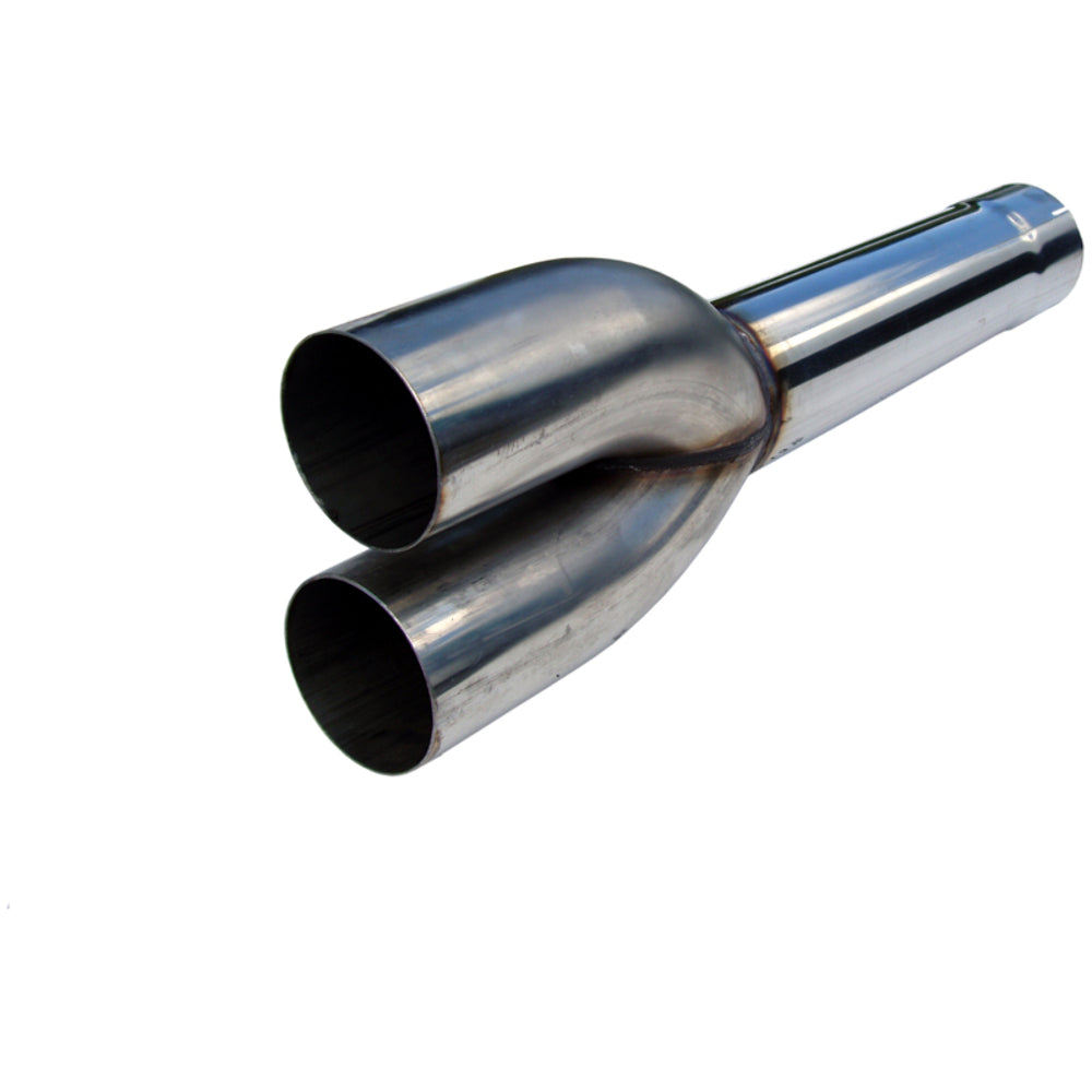 Dual Muffler Pipe 4in. Inlet/Outlet 27.5in. Overall; T409 - MDDS927 - Performance Mufflers Car Part People