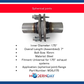 1.75" Inner Diameter Steel Exhaust Flange Repair Spherical Joint MDSJ175