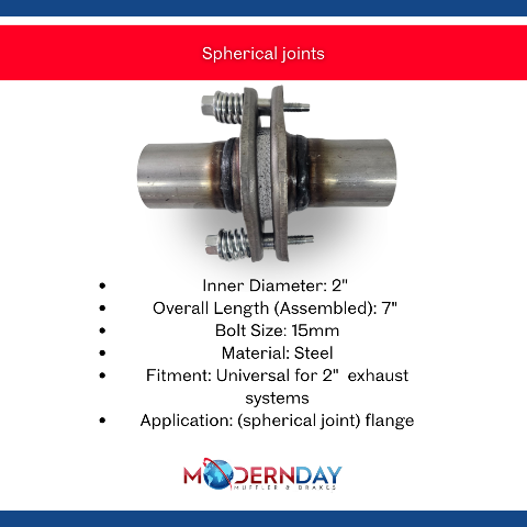 Exhaust Flange Repair Spherical Joint 2" Inside Diameter Steel MDSJ200