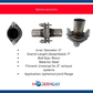 Exhaust Flange Repair Spherical Joint 2" Inside Diameter Steel MDSJ200