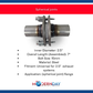 2.5 in Inner Diameter Steel Exhaust Flange Repair Spherical Joint