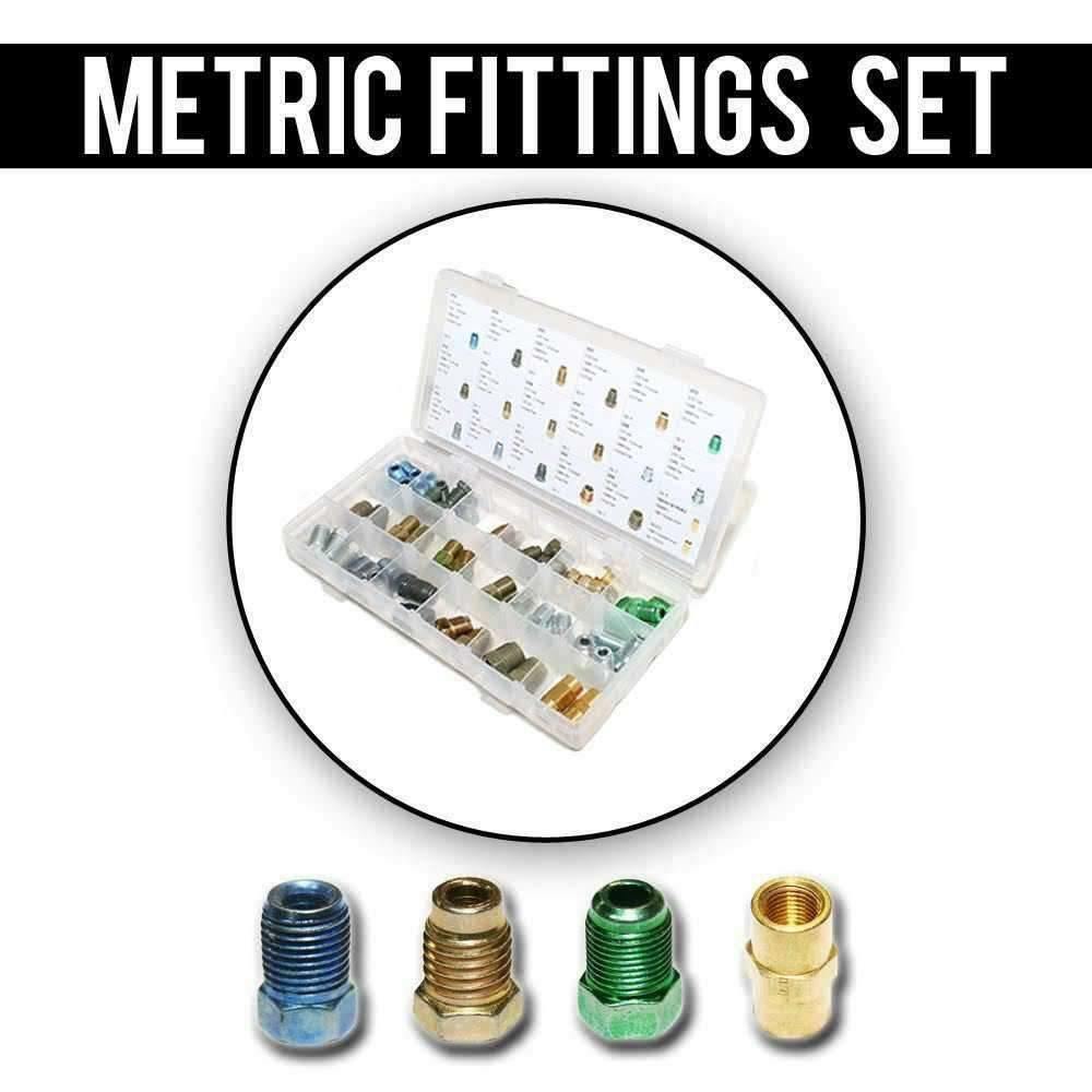Metric Brake Line Fitting Kit 60 Pieces