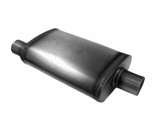 Jones Exhaust 4 x 9 x 14 Max Flow Offset In Center Muffler 2 IN/OUT MF1234 - Performance Mufflers Car Part People