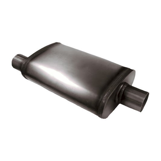 Jones Exhaust 4 x 9x 14 Universal Max Flow Oval Muffler 2.25 Offset IN/OUT M - Performance Mufflers Car Part People