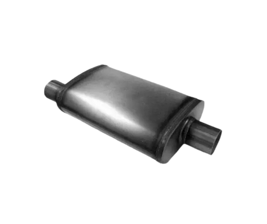 Jones Exhaust 4 x 9x 18 Universal Max Flow Oval Muffler 2.25 Offset IN MF126 - Performance Mufflers Car Part People