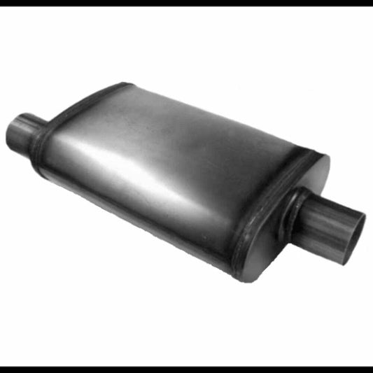 Jones Exhaust 5 x 8 x 14 Universal Max Flow Oval Muffler 2.5 In/Out MF2158 - Performance Mufflers Car Part People