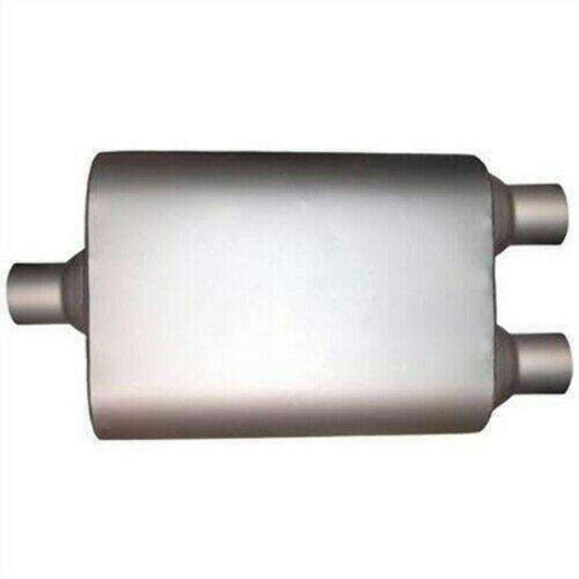 Jones Exhaust Universal l Max Flow 5 x 8 x 18 Oval Muffler 2.5 In/Dual Out M - Performance Mufflers Car Part People