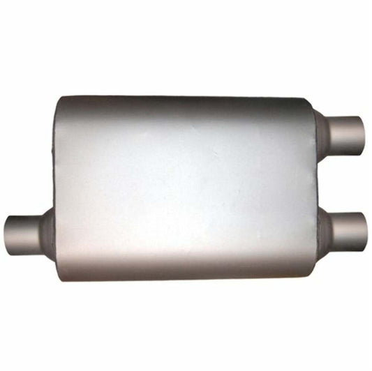 Jones Exhaust MF2267 Max Flow Muffler Offset In, Dual Out - Performance Mufflers Car Part People