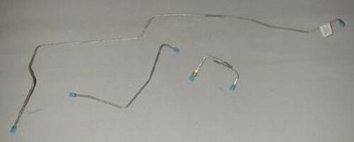 1964-1965 Ford Mustang Front Brake Line Set Manual Drums Steel MFB001
