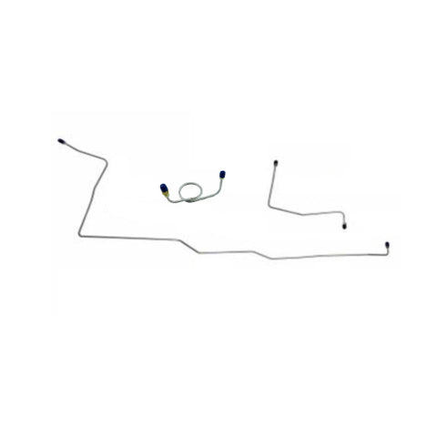 1964-1965 Ford Mustang Front Brake Line Set Manual Drums Steel MFB001